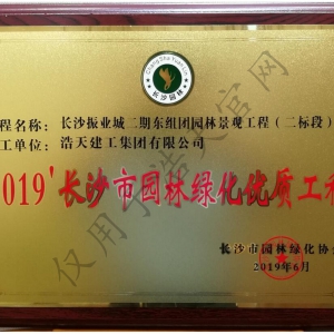 長沙市園林綠化優質工程 長沙振業城園林景觀